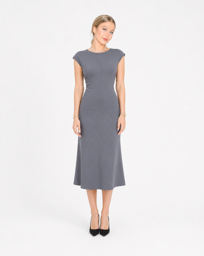 Slate Grace Cotton Midi Dress