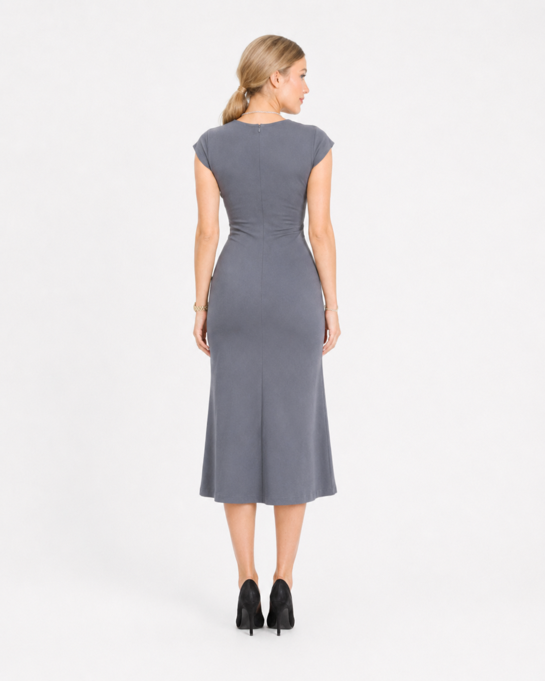 Slate Grace Cotton Midi Dress