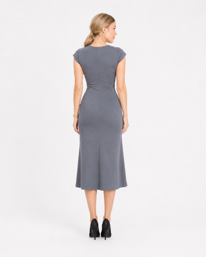 Slate Grace Cotton Midi Dress