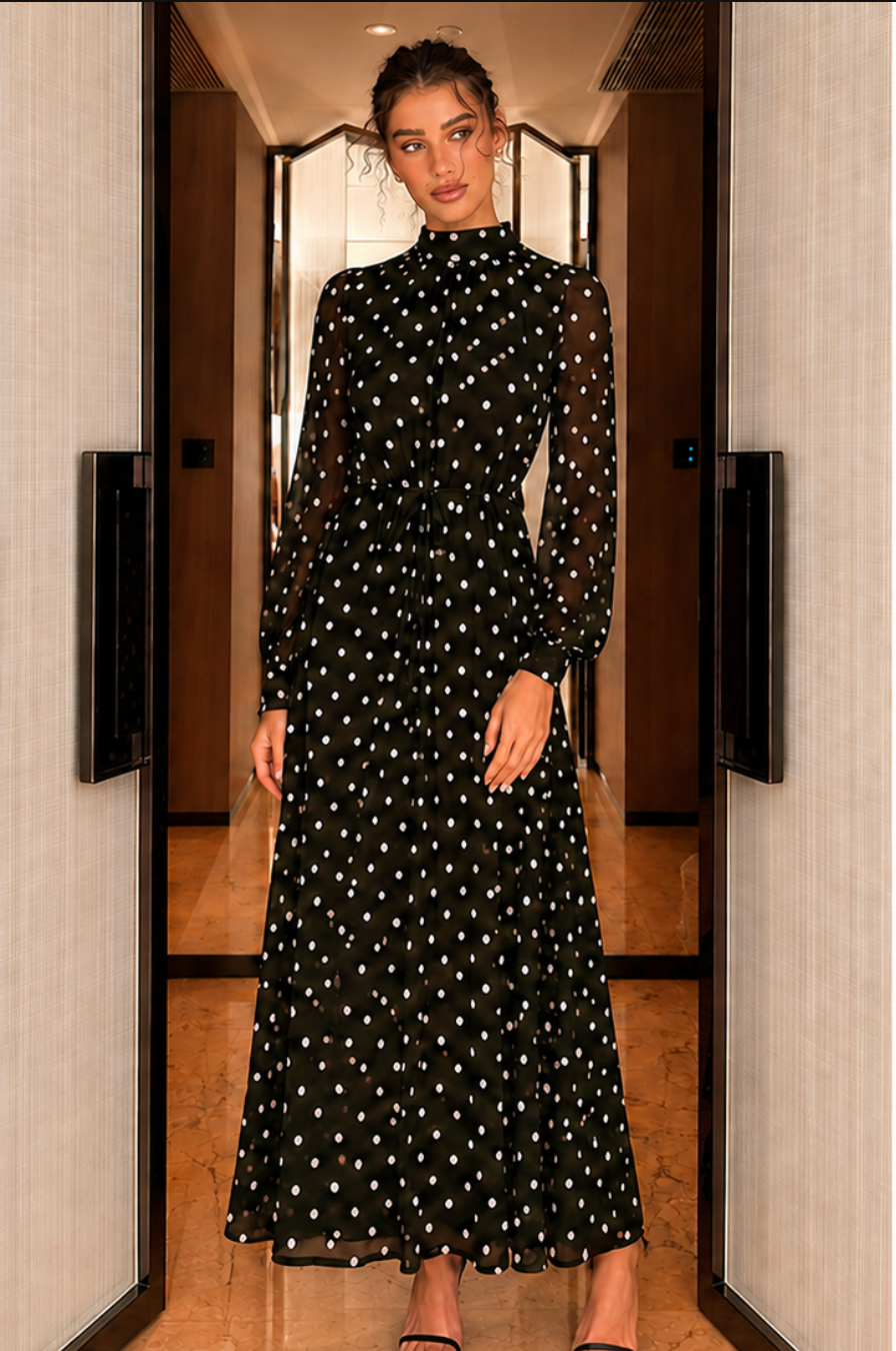 The Park Avenue Polka Dot Dress