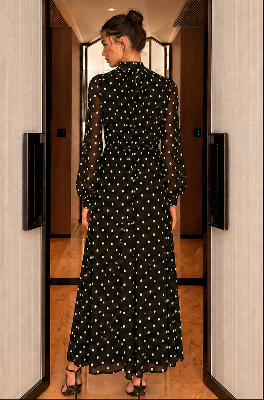 The Park Avenue Polka Dot Dress